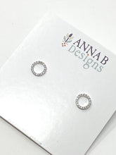 Pavé Circle Studs