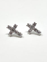 Cross Pavé Studs