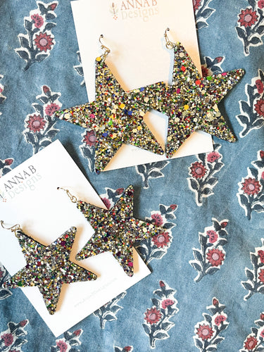 Gia Star Earrings | Multi Small
