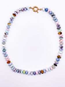 Multi Opal Knotted Necklace