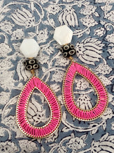 Grace Earrings- Hot Pink