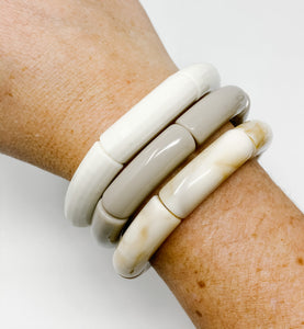 Acrylic Stretch Bracelets | Stone