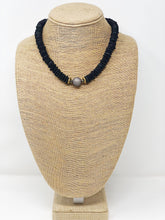 African Pavé Glass Necklace-Black