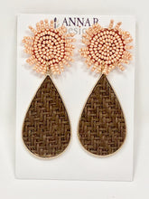 Stephie Beaded Earrings | Blush + Brown