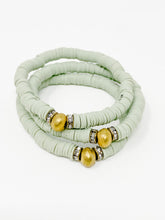 Clay bracelets | Pale Sage