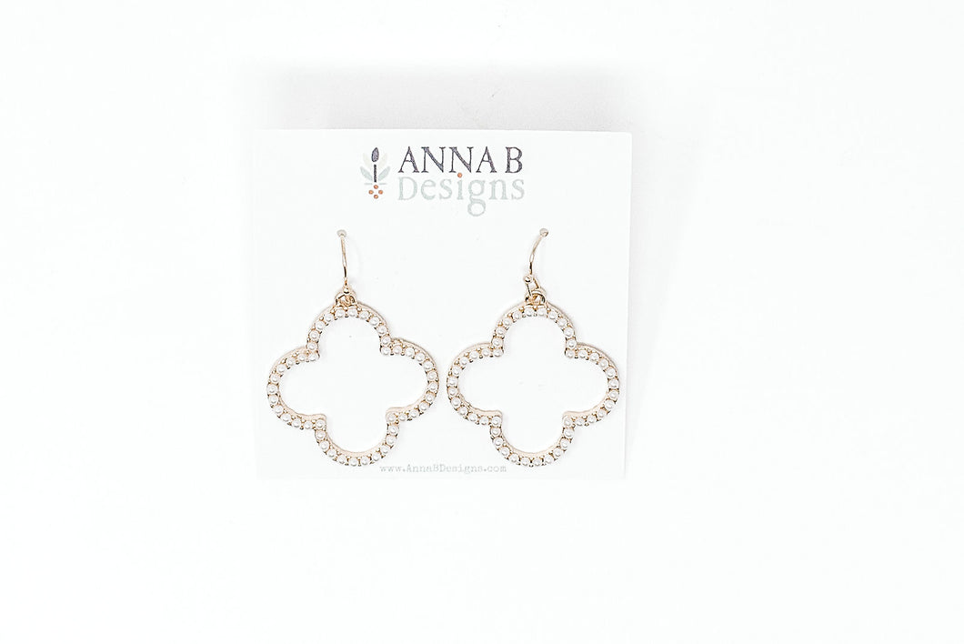 Clover Pearl Earrings