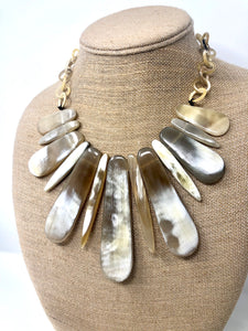 Horn Bib Necklace