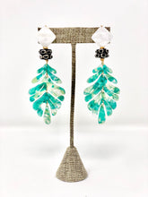 Tamara Acrylic Earrings | Green & Black