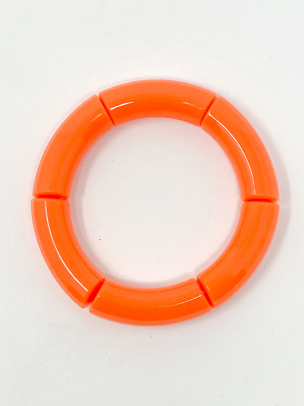 Acrylic Stretch Bracelets | Orange