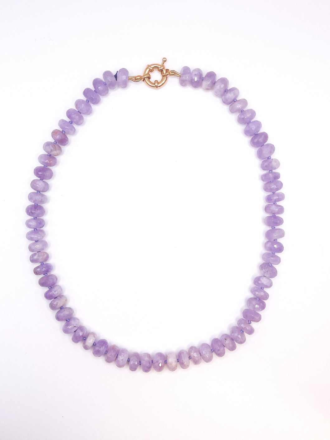 Amethyst Knotted Necklace