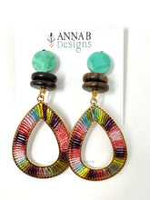 Greta Earrings | Wood Multi