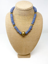 Taber African Glass Necklace | Periwinkle