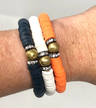Game Day Clay Stack (Solid trio)-Navy, Orange and White
