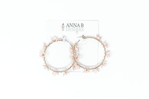 Clary Beaded Earrings | Pink