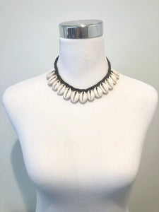 Cowrie Shell Bib necklace