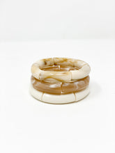 Acrylic Stretch Bracelets | Cream