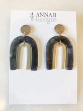 Blair Resin Earrings- Dark Gray