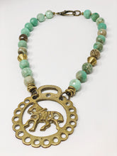 Peruvian Opal Horsebrass Necklace