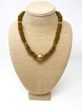 Taber African Glass Necklace | Mocha