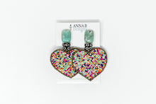 Alice Heart Earrings- Multi