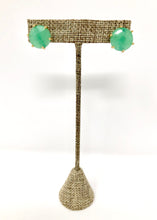 Clara Stud Earrings-Green