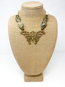 Abalone Butterfly Necklace