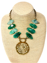 Horsebrass Necklace-Green