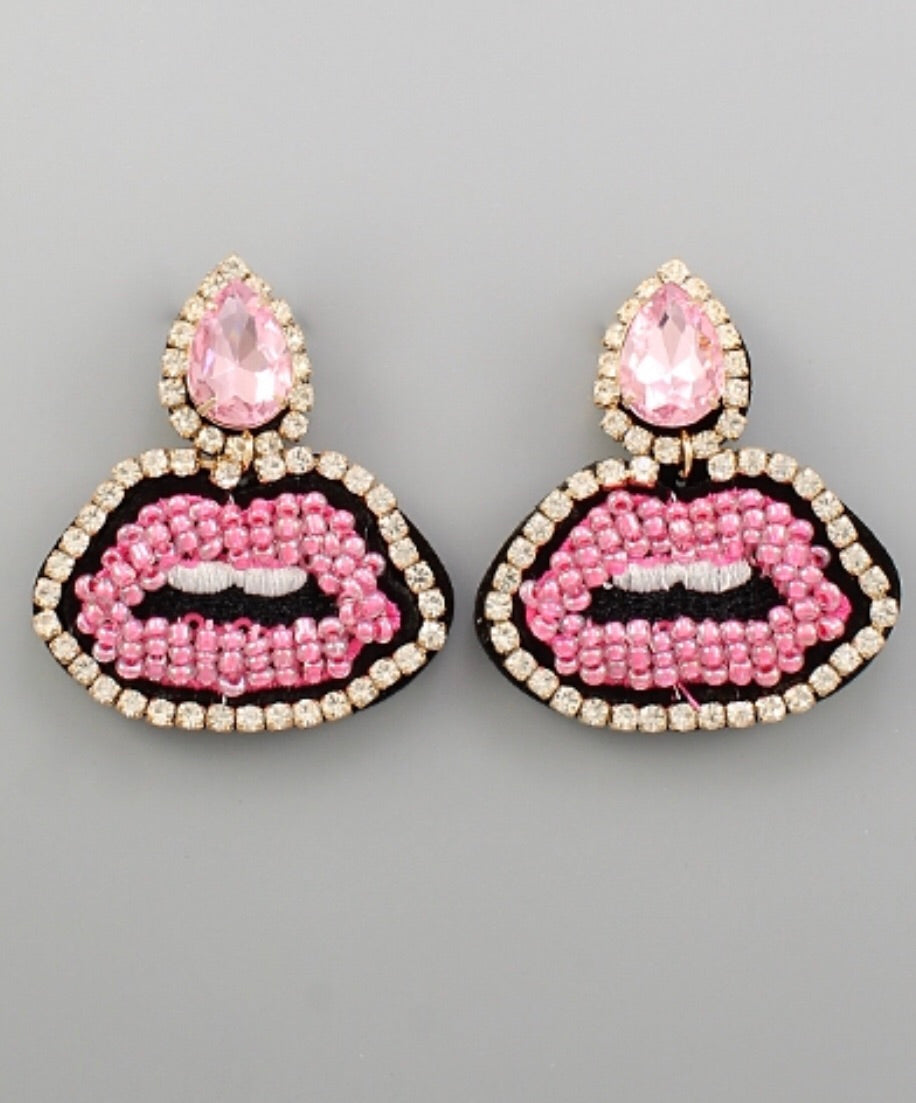 Boca Earrings- Pink