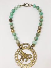 Peruvian Opal Horsebrass Necklace