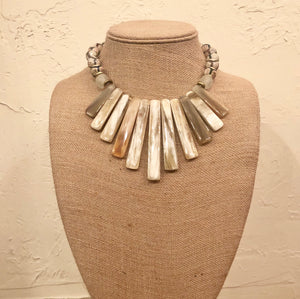 Buffalo Horn Bib Necklace